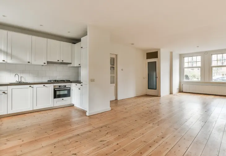 basement-modern-kitchen-with-wooden-floors.